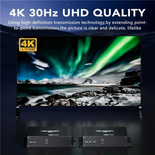 Émetteur-récepteur audio vidéo D5-2/D6-2, extension KVM HDMI 4K, extension LAN HDMI vers RJ45, prise : SH29021823-08